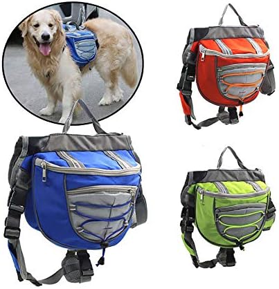 Ruksak za pse Podesiva torba za sedlo za pse ruksak sa bočnim džepovima, putni Paketi za planinarenje i kampiranje