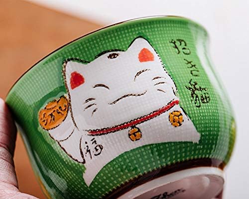 Keramička japanska sretna mačka šećerna posuda za spavanje soli jar sa poklopcem i kašikom