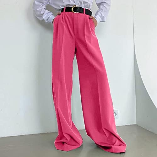 Miashui casual pantalone postavljene za plus veličine Ženske hlače za žene široke noge Ravne plus veličine pantnih odijela za žene