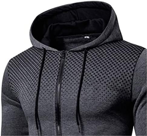 PDGJG muške jakne modni kaputi sa kapuljačom Muški odjeća casual patentni zrisak zvjezdica muški trenerke jogging tisak