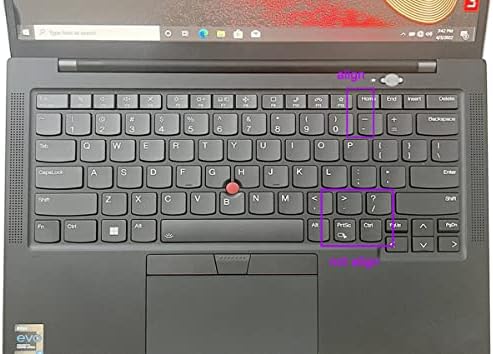 Koža tastature Juyuish kompatibilna za 2021 Thinkpad X1 Yoga 14, 2021 Lenovo ThinkPad X1 Carbon Gen 9 14, 2021 Thinkpad X1 Yoga Gen