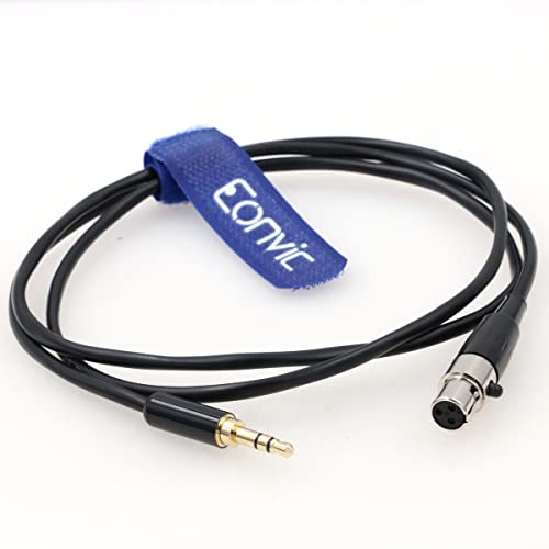 Eonvic 3,5mm 1/8 TRS muški utikač na 3-pin Mini-XLR ženski audio kabel za AKG slušalice / zum F8