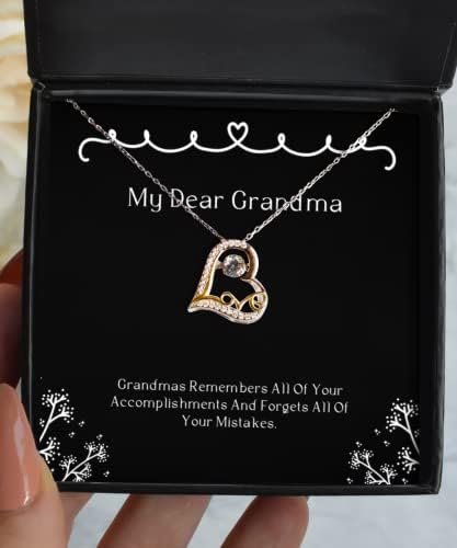 Sarkastična baka Ljubavna ogrlica za ples, bake se sjećaju sva vaša dostignuća i, nove poklone za bak