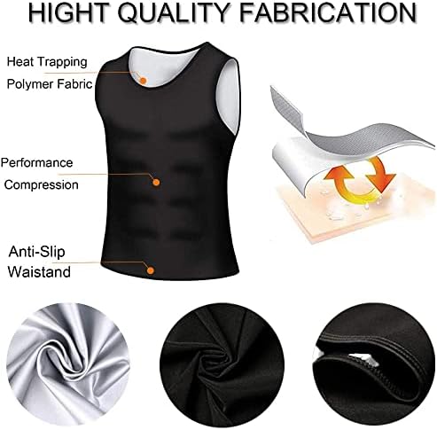 Znoj sauna prsluk za muškarce toplota Trapping polimerni prsluk sauna odijelo trening Tank Top pulover Waist Trainer Shirt Shirt body