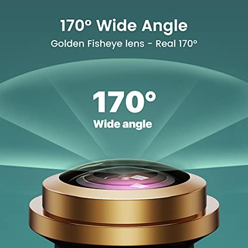 HD 720p rezervna kamera sa zlatnim obodom, GreenYi AHD 1280x720p kamera za stražnji pogled automobila, 170 stepeni Fish Eye objektiv
