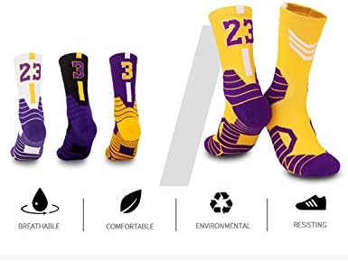 Jueshanzj muške košarkaške čarape prilagođene ekipe atletske čarape