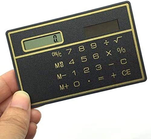 Quul 8-znamenkasti kalkulator solarnog solarne snage sa dizajnom kreditne kartice na dodirnom ekranu za prijenosni mini kalkulator