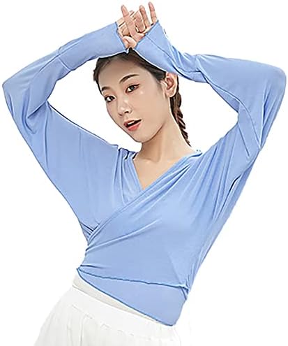 Kaerm ženski atletski balet ples gimnastika pokrovite vrhove Yoga Workout košulje s čistama mrežice