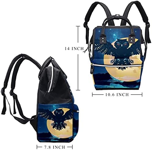 Guerotkr putnički ruksak, vrećice za pelene, ruksak pelena, zvjezdana zvijezda sova Moon