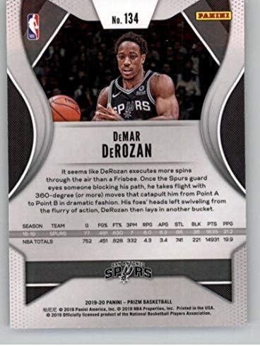 2019-20 Prizm NBA 134 Demar Derozan San Antonio Spurs Furs Panini košarkaška kartica