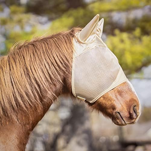 Charlie Horse Fly maske za konje sa ušima, izdržljiva rastezljiva konjska muva maska sa ušima, udobna muva maska za konje, konjska