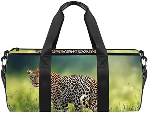 MaMacool Leopard Feline Carnivore torba za nošenje preko ramena platnena putna torba za teretanu Sport Dance Travel Weekender