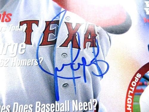 Juan Gonzalez potpisan autogram Magazine Street & amp ;Kovač 1997 Rangers JSA AH04550-potpisani MLB časopisi