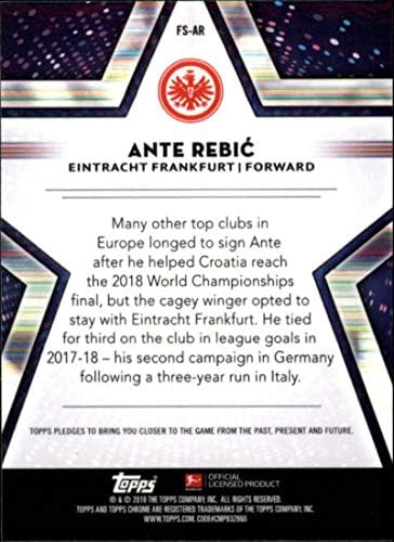 2018-19 TOPPS Chrome Bundesliga buduće zvijezde FS-ar Ante Rebic Eintracht Frankfurt fudbalska trgovačka kartica