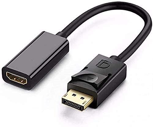 DisplayPort na HDMI Adapter, Bonzon BR jednosmjerni Dp na HDMI adapterski kabl muški na ženski podrška 1080p 3D za PC/desktop/laptop