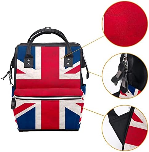 Guerotkr putni ruksak, torbe za pelene, ruksak pelena, britanska zastava uzorak
