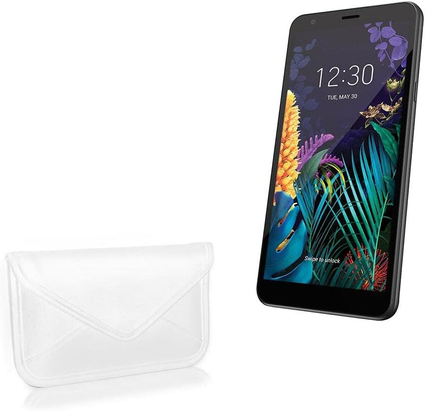 Boxwave futrola za LG K30 - Elite kožnu messenger torbicu, sintetička kožna poklopac koverte za kovertu za LG K30 - bjelokosti bijeli
