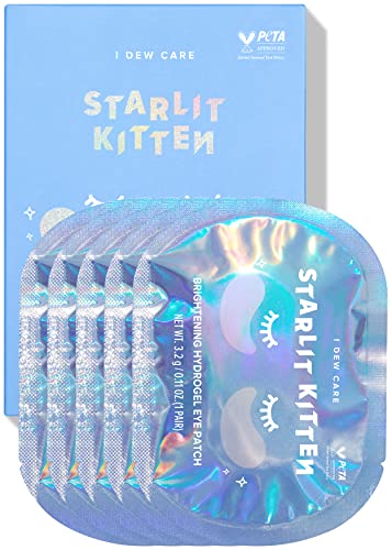 I CACH CERGE Hydrogel zakrpa za oči - Starlit Kitten, 5 ea + Mini scoops paket