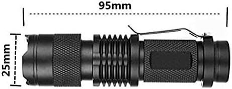 WOLLCOCER Crna Light UV svjetiljka LED 7W 300LM SK68 Ultraljubiv ultraljubiv plavi svijetlo baklja za škorpions mačji kućni ljubimac