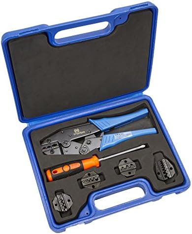 Žičani prekršilica sa 4 Dies Kit za alat - Podesiva podešavanja - Ergonomska ručka za udobnu upotrebu - sa mini alatom - od strane