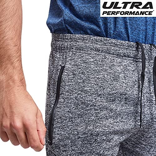 Ultra Performance 3 Paket atletskih tehnoloških muških džogera, trenirke za muškarce sa džepovima sa patentnim zatvaračem