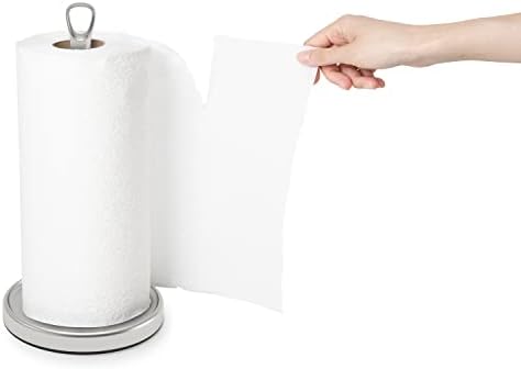 Držač ručnika od papira u Umbri vrpci za kuhinjsku kontratu, jedinstveni dozator, standard, nikl / siva