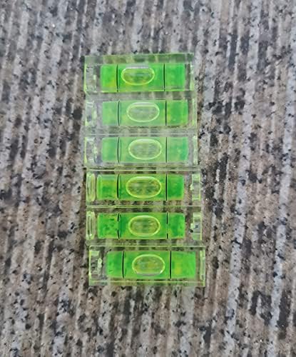 6pcs Mini Bubble Spirit Level 10x10x29mm Kvadratne razine za zidne okvire Art prikazuje sliku Viseći RV stative mjerni alati