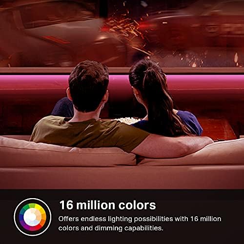 Kasa Smart LED light Strip, 16.4 ft WiFi LED traka radi sa Alexa, Google Home, SmartThings, visoka Svjetlina sa 16 miliona boja, RGB,