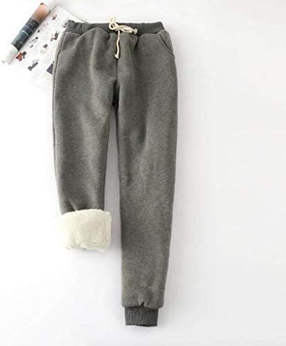 Wocachi Womens Fleece Tweatpants Sherpa Skinute zimske tople atletske jogger hlače plišane ugodne termalne tajice sa džepovima