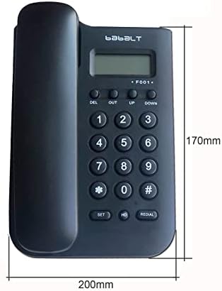 Corded Osnovni fiksni telefon, Telpal FSK / DTMF jednostavan ID pozivatelja sa LCD-om Prikaz dolaznog broja poziva, mali analogni