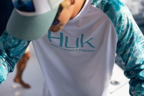 HUK muška dvostruka Header Dugi rukav | zaštita od sunca Fishing Shirt