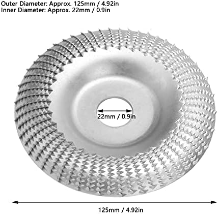 Glupa sa brusilicama 125 mm brusilica Disk Ugljični čelik Bespremljiv, omogućava široku primjenu na obradu drveta, rezbarenje drveta