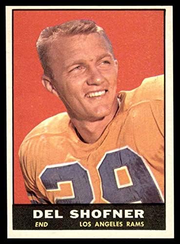 1961 TOPPS 52 Del Shofner Los Angeles Rams ex Rams Baylor