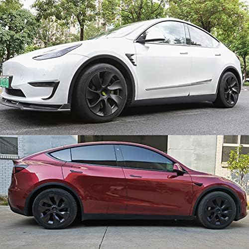 VREVEO 2020-2023 Model y Zamjena prekrivača kotača VREVEO Tesla Model Y Wheel 19-inčni poklopac čvorišta Matte Black Model Y Dodatna