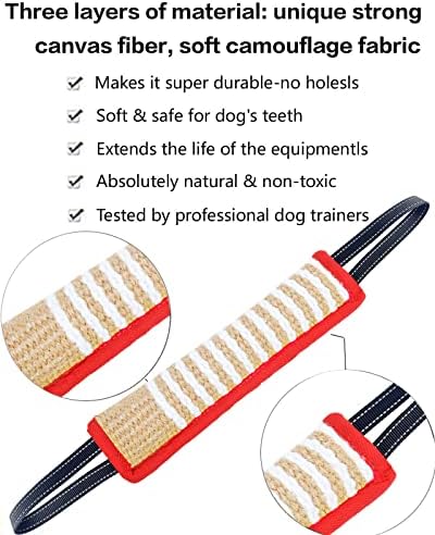Clysoru tegljač igračka za pse jastuk otporan na ugrize Jute-izdržljiva oprema za obuku štene do velikih pasa interaktivna igračka
