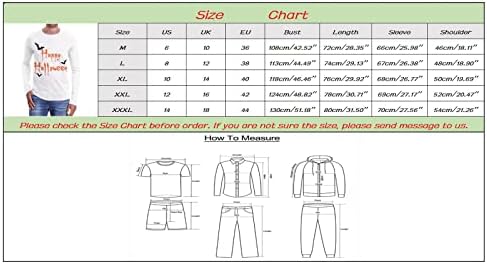 2022 Muški vrhovi Halloween Muški modni casual Halloween Crew Crt 3D digitalni tisak Veliki lopatica s dugim rukavima