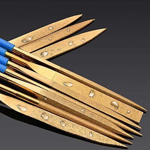 Diamond Needle File Set, 3x140mm Mini Modeling Files Diamond File za metal Plastic Glass wood nakit grubo rezbarenje-zlato & plava