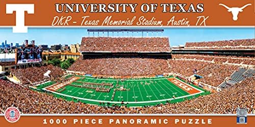 ReaderPieces 1000 komad Sportska slagalica - NCAA Texas Longhorns View View Panoramic - 13 x39