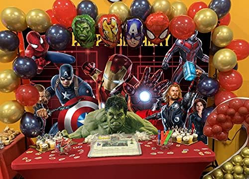 GCH a-vengers pozadina Marvel rođendanske potrepštine pozadina superheroj tema pozadinska fotografija za djecu rođendan Banner Boys