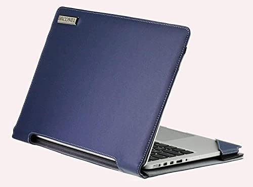 Bronel - Profil Series - Plava kožna laptop Case kompatibilna sa LG gram laptop 14z90q 14 inčni laptop