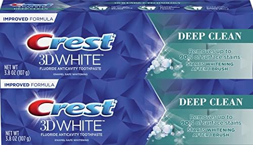 Crest 3D Bijela pasta za zube, Deep Clean, emajl sigurno izbjeljivanje 3.8 Oz-1 Count