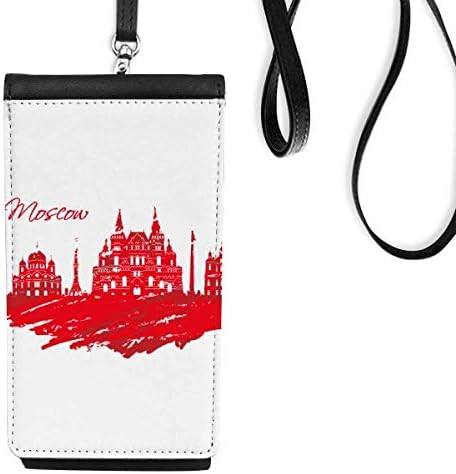 Moskva Crvena katedrala Rusija Gradski telefon novčanik tašna viseći mobilni torbica Crni džep