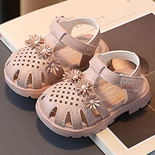 Baby sandale Modne ravne meko hodanje cipele s mekim dnom bebe hodanje sandale djevojka haljina sandale