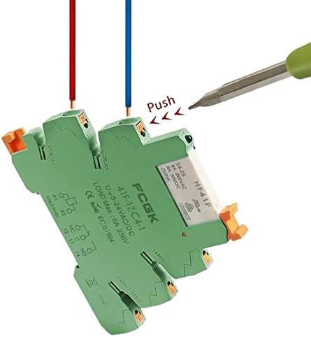 Din Rail Tanak relejni modul 41F-1Z-C4-1 Integrirani relej za napajanje PCB sa držačem releja 12Vacdc 24vacdc relejna utičnica 6.2mm