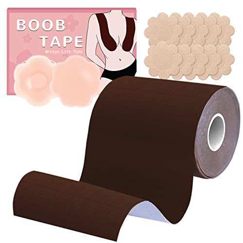 BEWTEIM Boob traka za velike grudi Roll 4 inča, Boobytape za podizanje grudi Plus Veličina DG Cup, Push Up traka za podizanje grudi