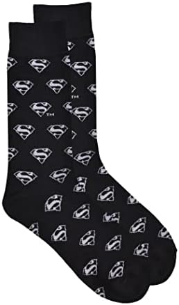 Centric Brendovi Superman Classic Logo Crew Socks, Crna