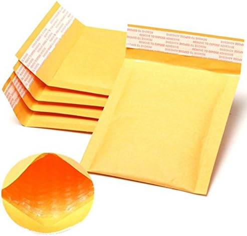 Pa-King 000 4x8 inča Kraft Bubble Mailers podstavljene koverte paket 50