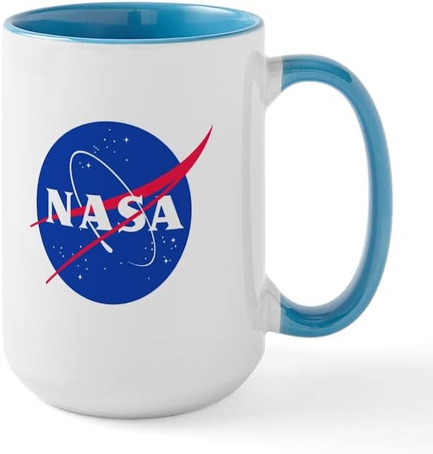 Cafepress Nasa Velika krigne keramičke šalice kafe, čaj za čaj 15 oz