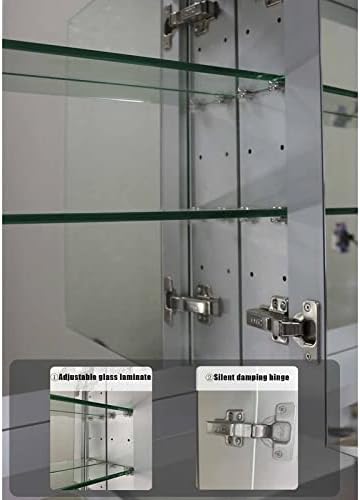 RAZZUM ormarić za lijekove ogledala za kupaonicu individualni prostor aluminijumski ormarić za ogledalo za kupatilo zidna viseća toaletna