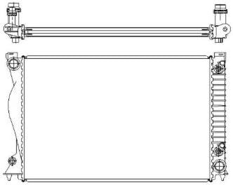 NRF 58220 radijator, hlađenje motora